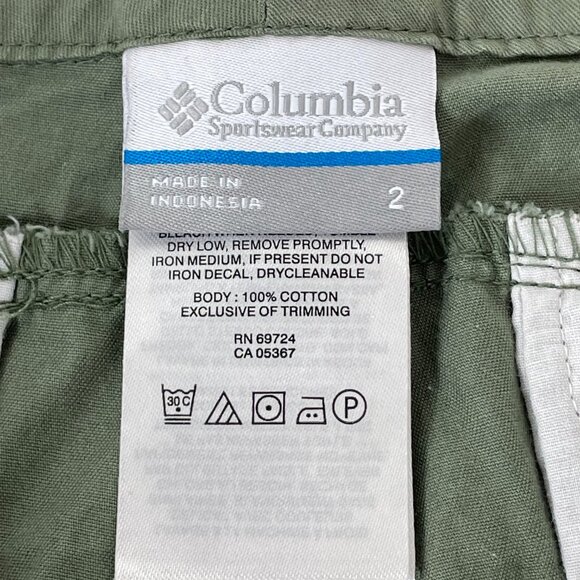 Columbia Kenzie Cove Bermuda Short Women's Size 2 Olive Green Outdoor Hiking - Picture 7 of 9